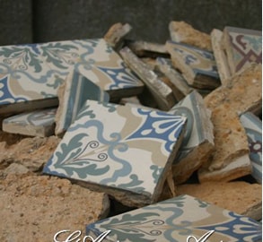 reclaimed terracotta tiles